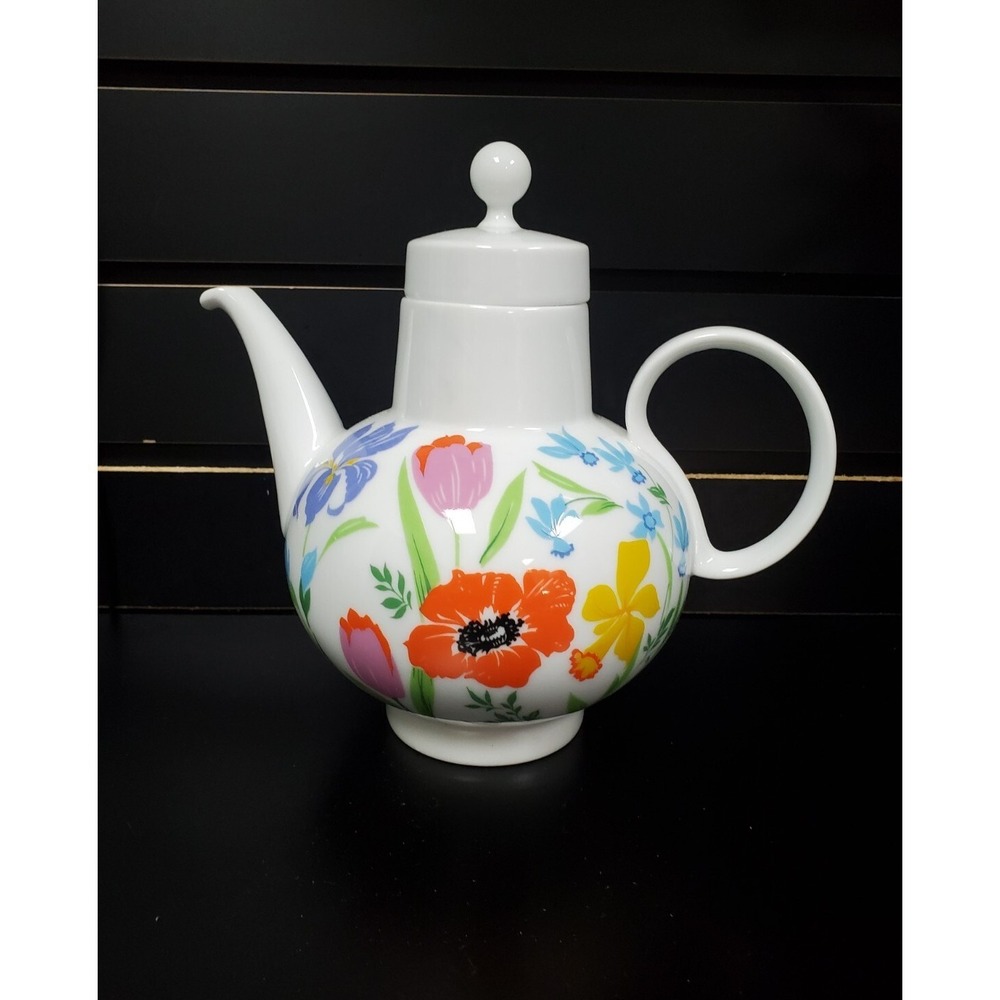 Vintage Heinrich Bavaria PRIMAVERA Teapot Floral Porcelain Cottagecore Boho